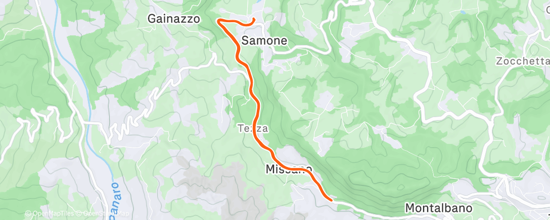 Карта физической активности (29/12/25 Samone-vallicella camminata)