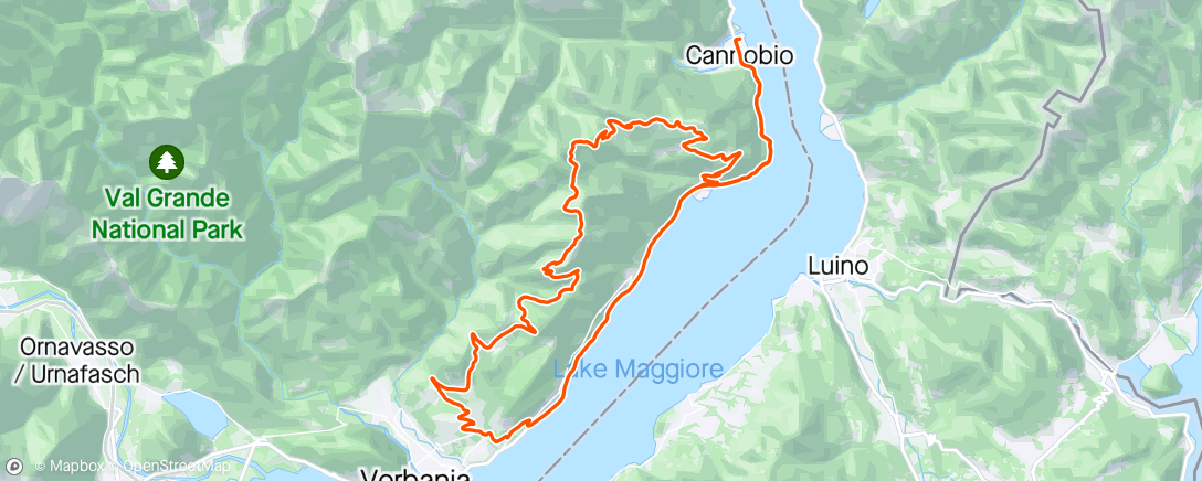Map of the activity, Lago Classic