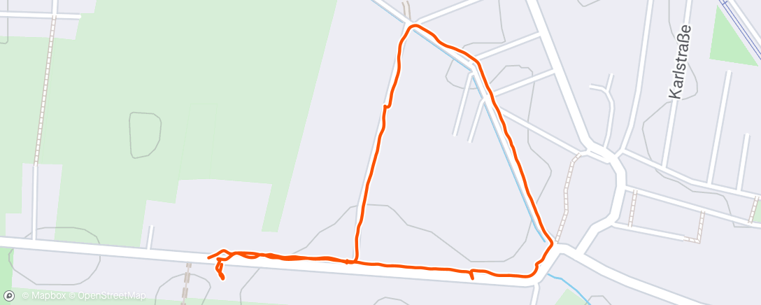 Map of the activity, Lauf am Nachmittag