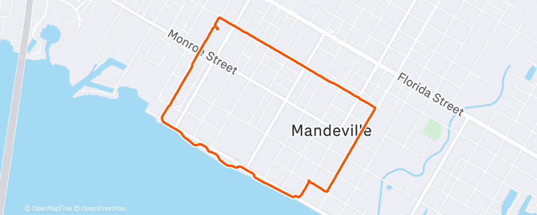 Map of the activity, Easy Christmas Eve neighborhood stroll