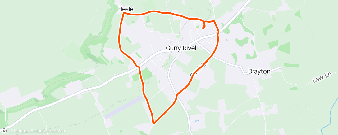 Map of the activity, Curry Rivel