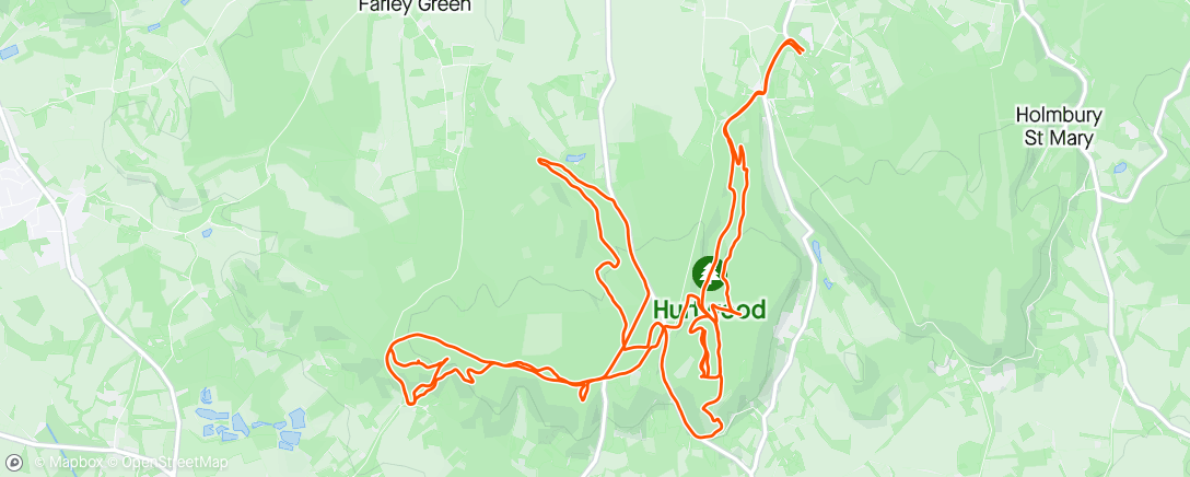 Map of the activity, Afternoon Mountain puddle avoidance sesh🥺