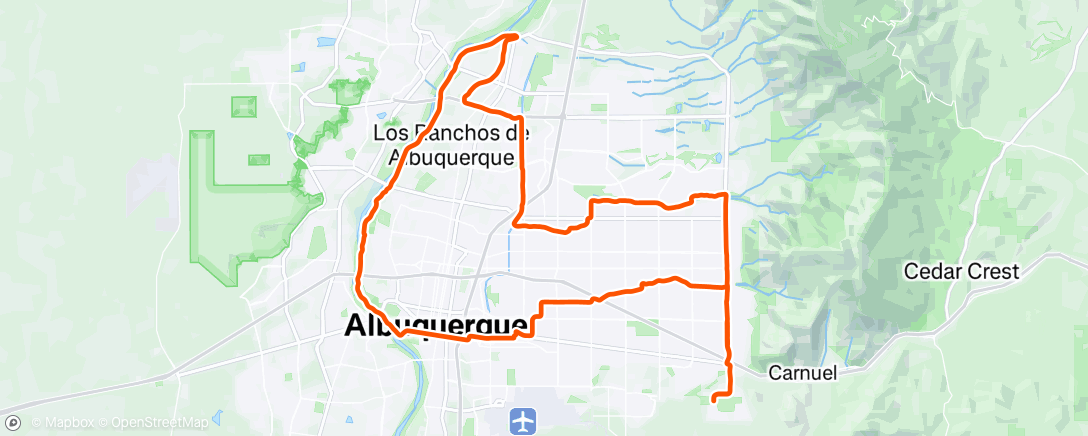 Map of the activity, Morning Ride