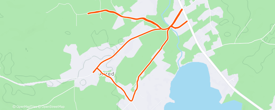 Map of the activity, Lunch Run