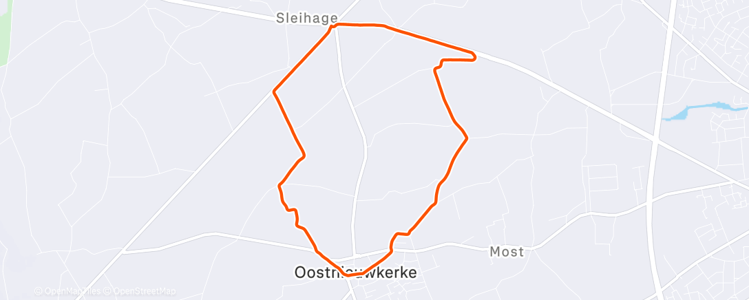 Map of the activity, Lunch Run