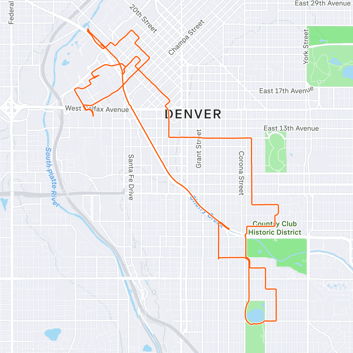 Map of the activity, Christmas on wheels