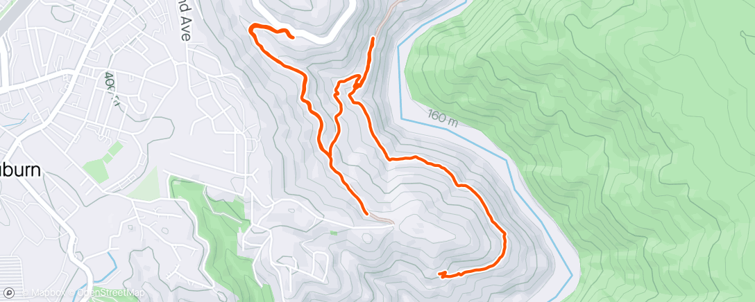 Map of the activity, Hike from Robie Point