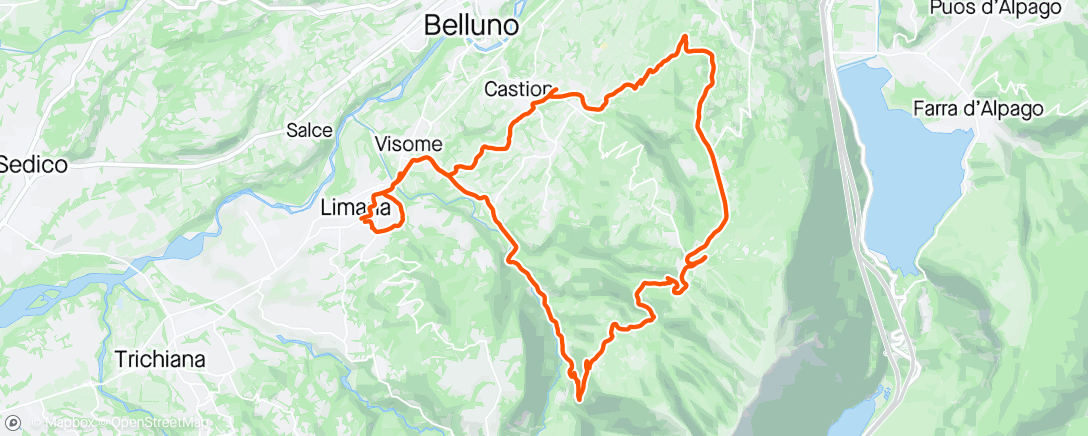 アクティビティ「Giro relax con tostino e birretta/e da Bepi in compagnia 😀✅🥪🥪🥪🍻🍻🍻」の地図