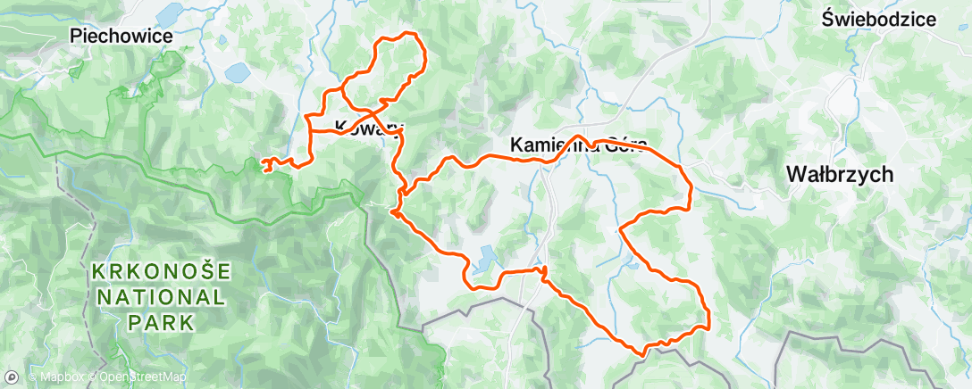 Map of the activity, Lunch Ride
