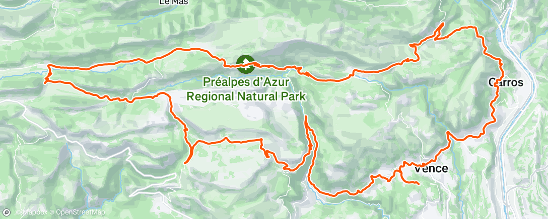Map of the activity, Morning Ride