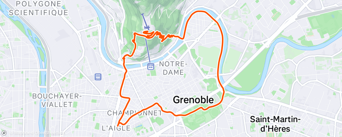 Map of the activity, Reprise de la reprise.... Il va falloir se remettre à la régularité 🤣