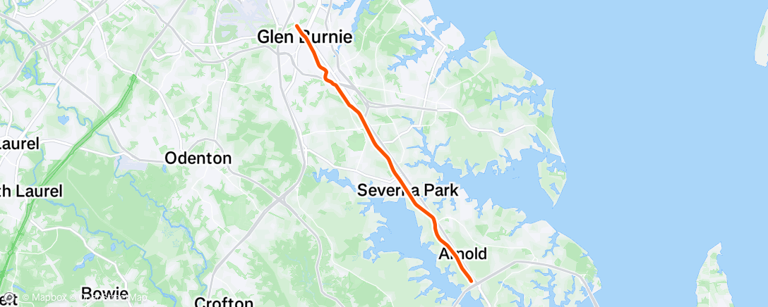 Map of the activity, B&A trail