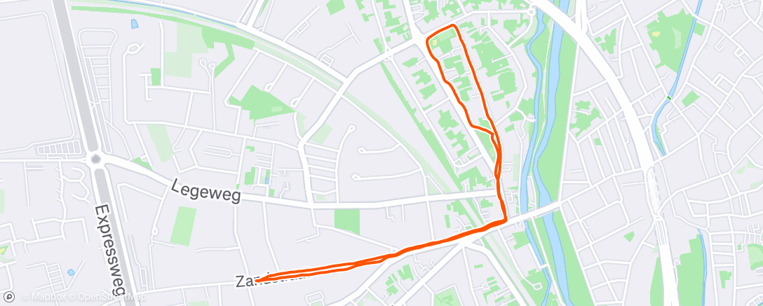 Map of the activity, Ochtendloop