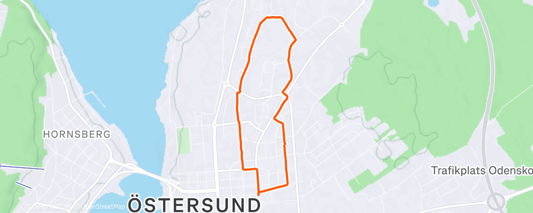 Map of the activity, Morning stretch w/ Ponsiluoma
