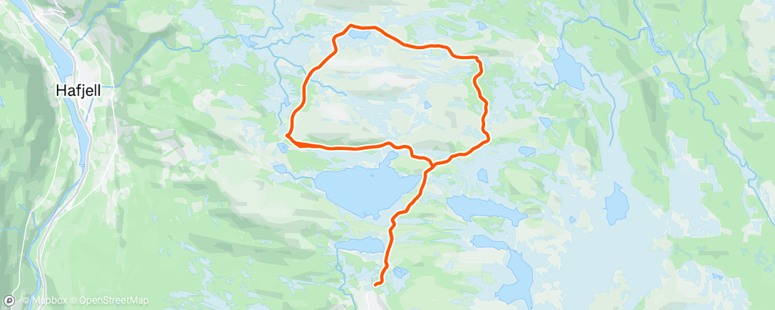 Map of the activity, Morning Nordic Ski