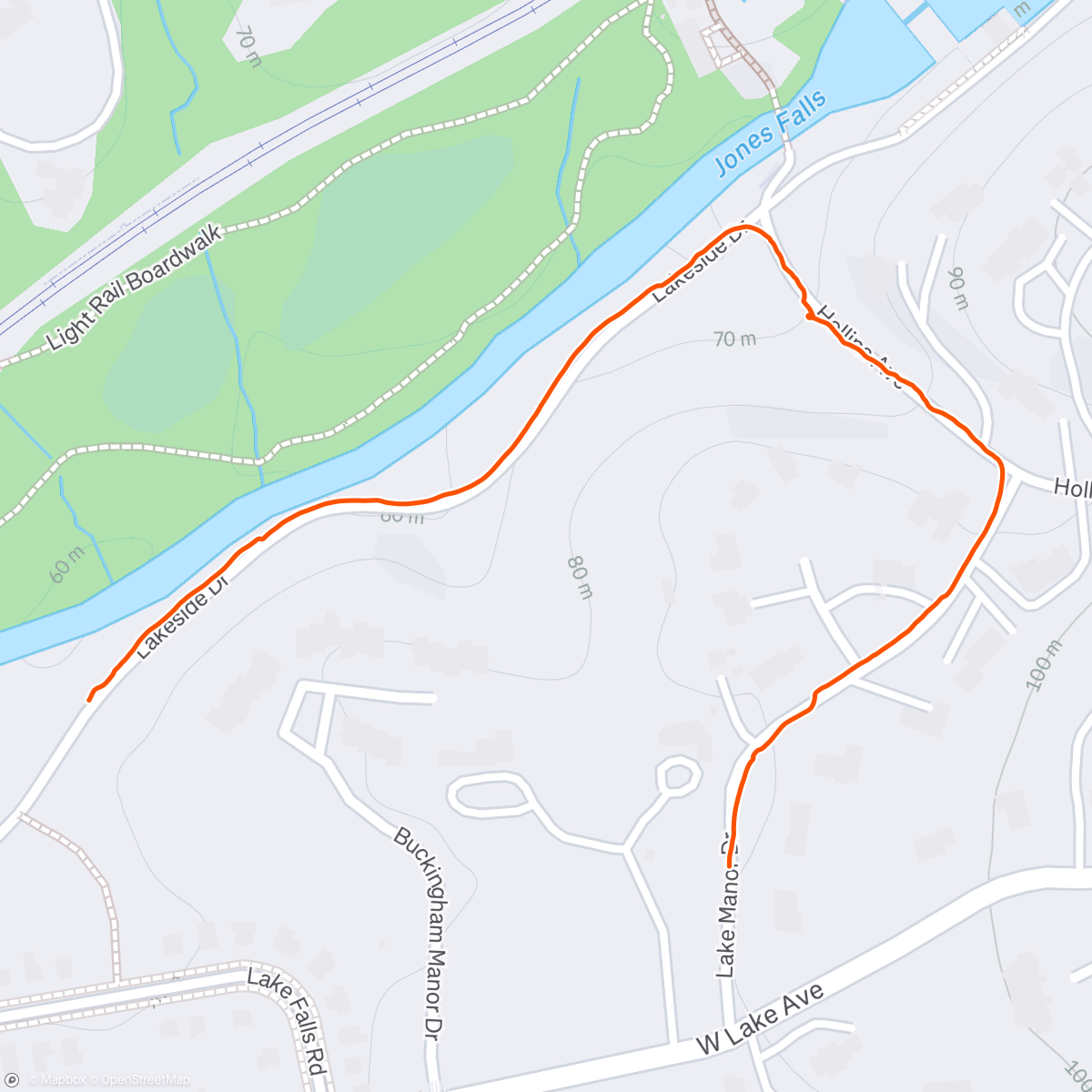 Map of the activity, Walk to the park with mom