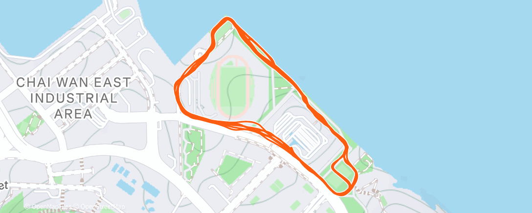 Map of the activity, Morning Run