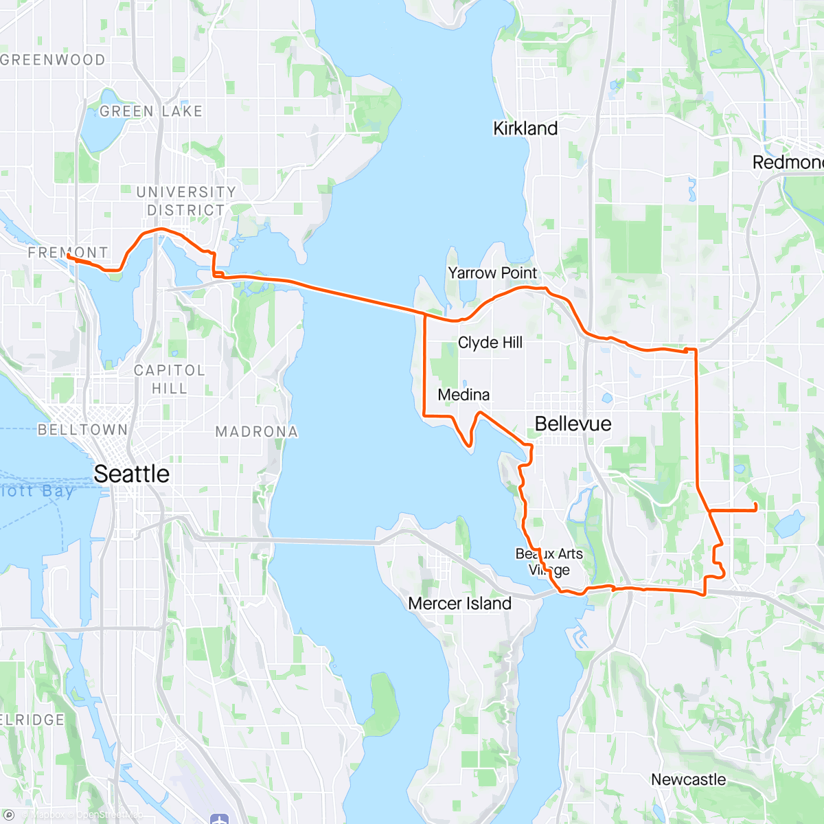 活动地图，Seattle WA