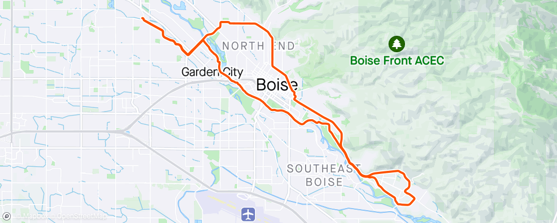 Map of the activity, Best city riding ever