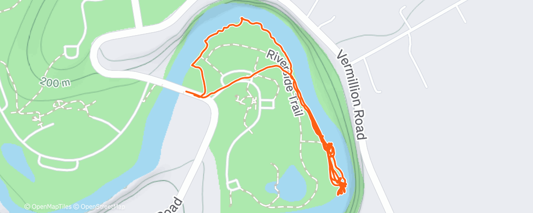 Map of the activity, Lunch Hike