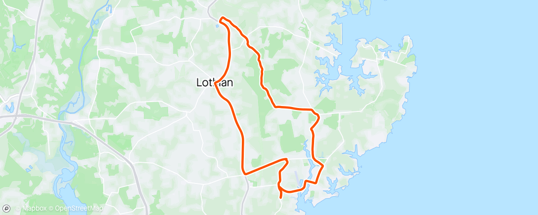 Mapa de la actividad (Lunch Ride)
