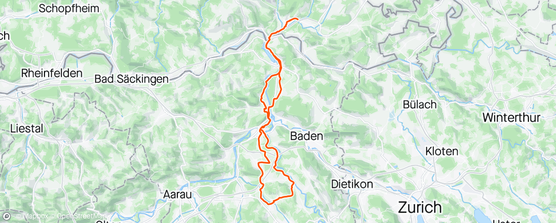 Map of the activity, RR 24/59 Gipfeli-Ride zum Blumen-Bistro von Dottikon
