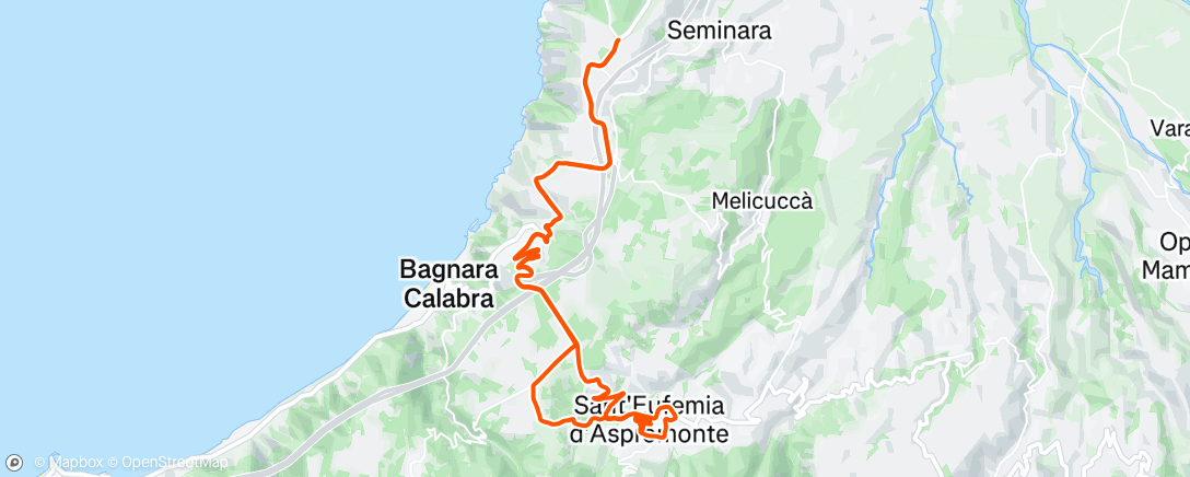 Map of the activity, Sessione di mountain biking pomeridiana