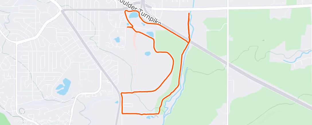 Mapa de la actividad (Afternoon Run)