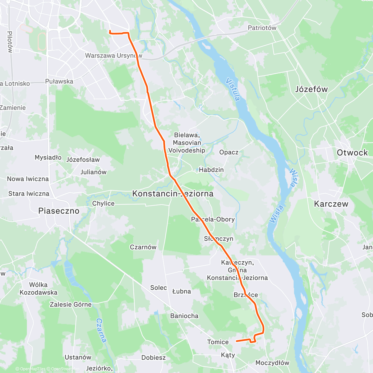 Map of the activity, Car shop ride