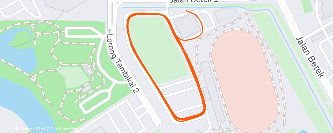 Карта физической активности (Evening Run)