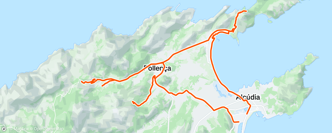 Map of the activity, Sortie vélo le matin