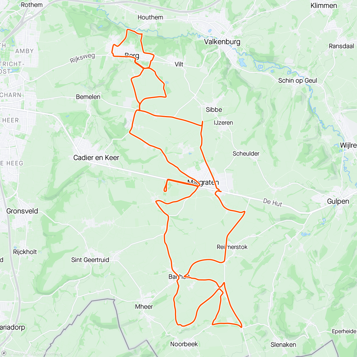Map of the activity, Limburg dag 3
