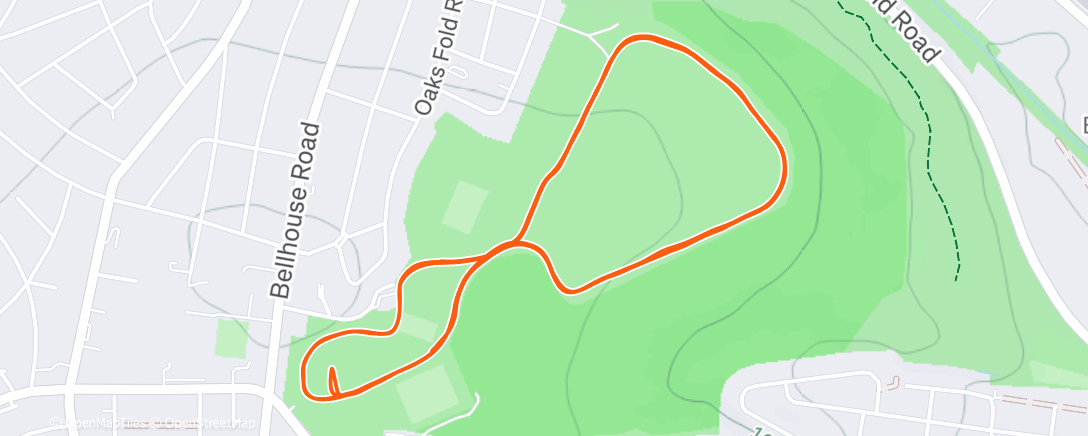 Map of the activity, Morning Run