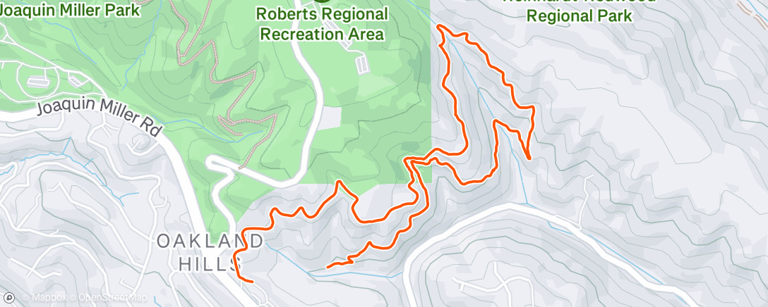 Map of the activity, Afternoon Hike