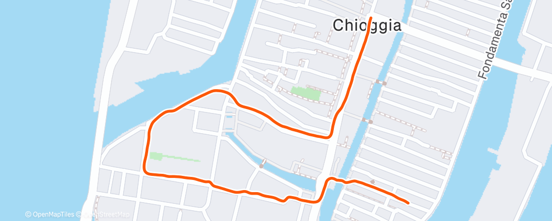 Map of the activity, Morning Run