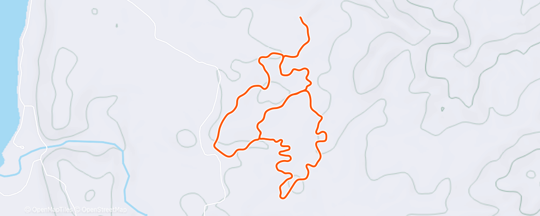 Карта физической активности (Zwift - Makuri Islands)