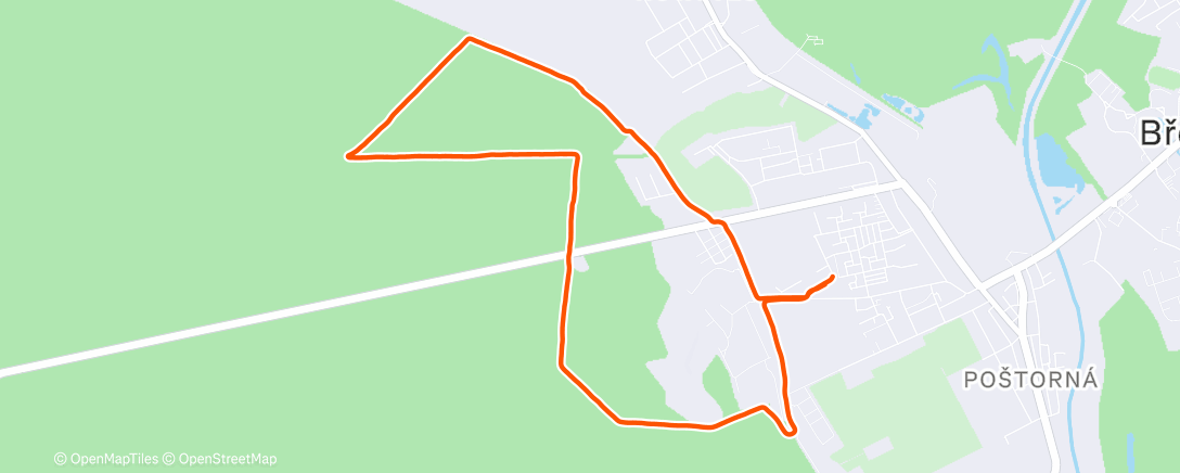 Map of the activity, Morning Run
