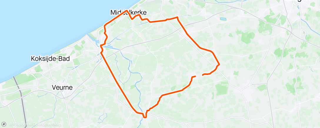 Map of the activity, Gravelbike : Workride met extra lus.