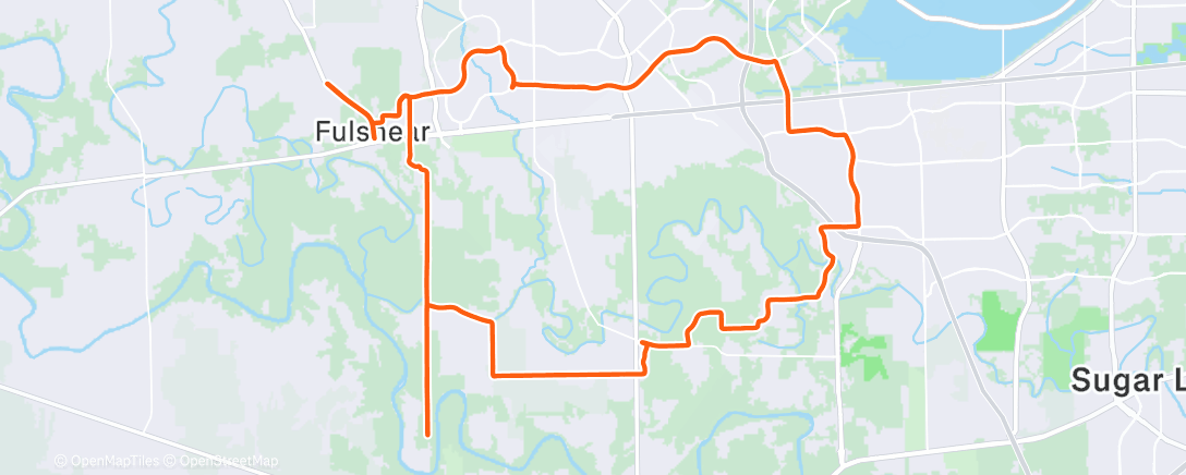 Map of the activity, Lunch Ride