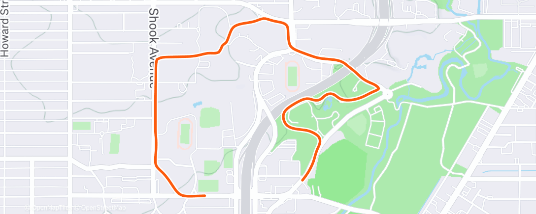 Map of the activity, favorite loop