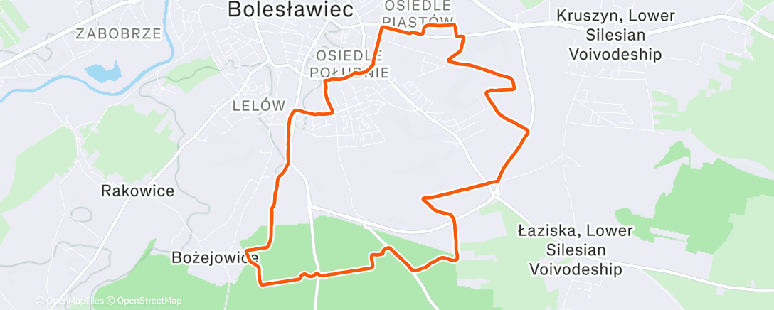 Map of the activity, 🟤 Trail Run (B-c) 🐺 ♥️133/148