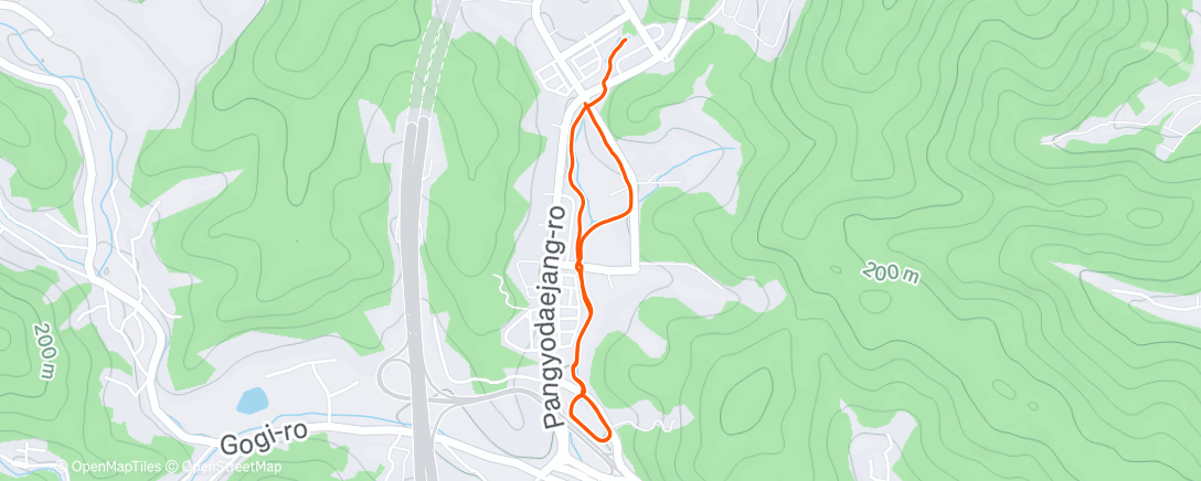 Map of the activity, 대장동