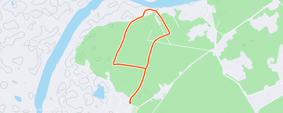 Map of the activity, Полуденная ходьба