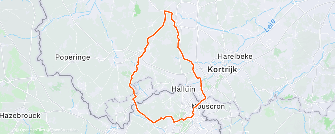 Map of the activity, Squadrats ophalen in lelijkste coté van de streek