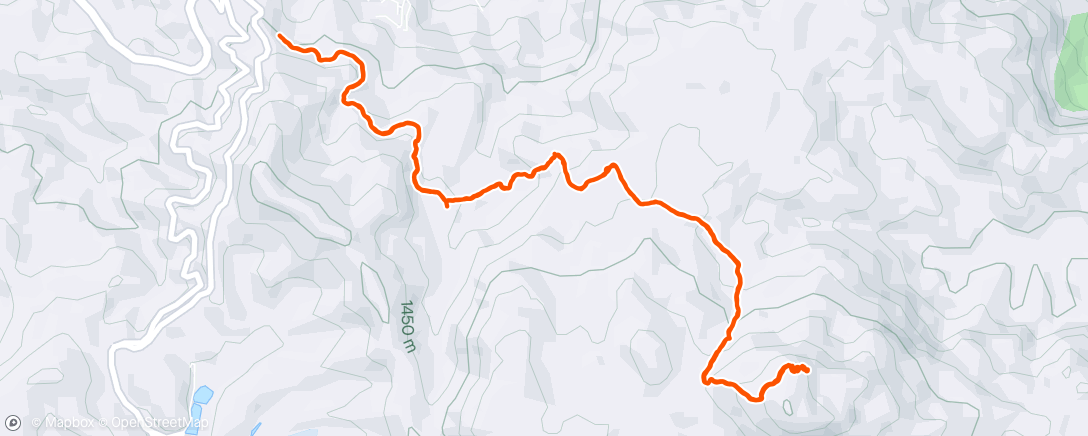Map of the activity, Caminhada até o pico do Itacolomi