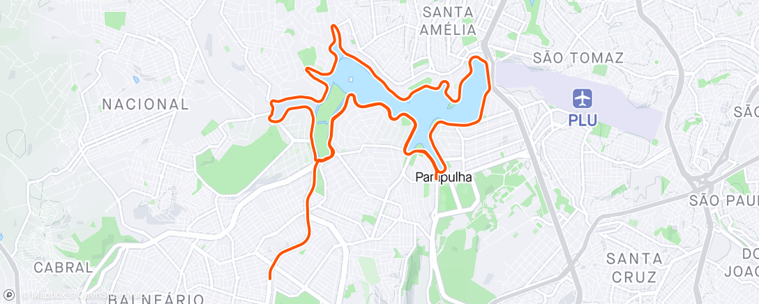 Map of the activity, Castelo - Pampulha com Lastro