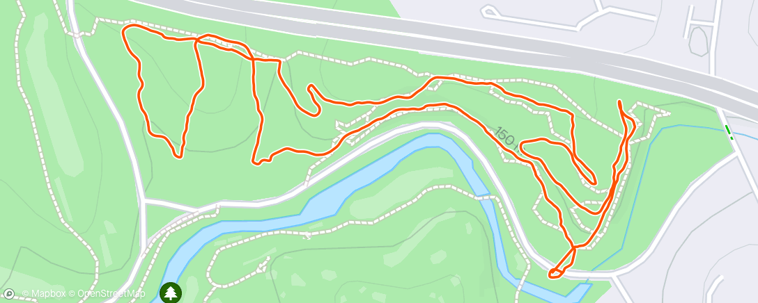 Map of the activity, Dirt hike