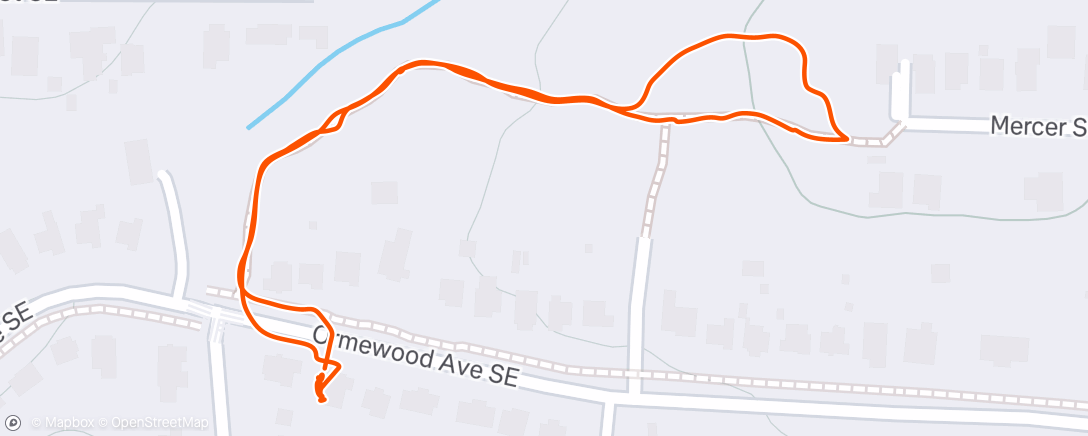 Map of the activity, Morning Walk