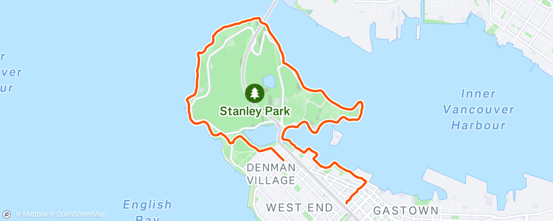 Map of the activity, Morning Run