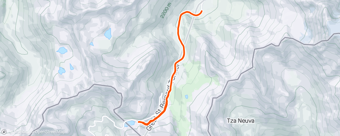 Карта физической активности (Ski de randonnée le matin)